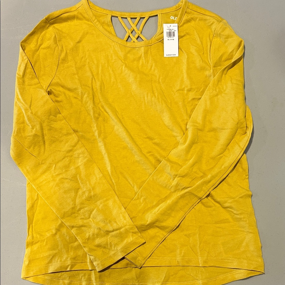 Old Navy Mustard Long Sleeve Top